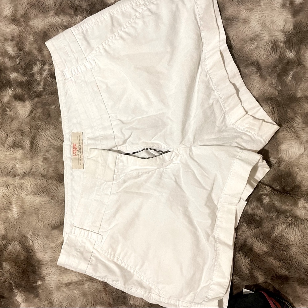 White jcrew shorts